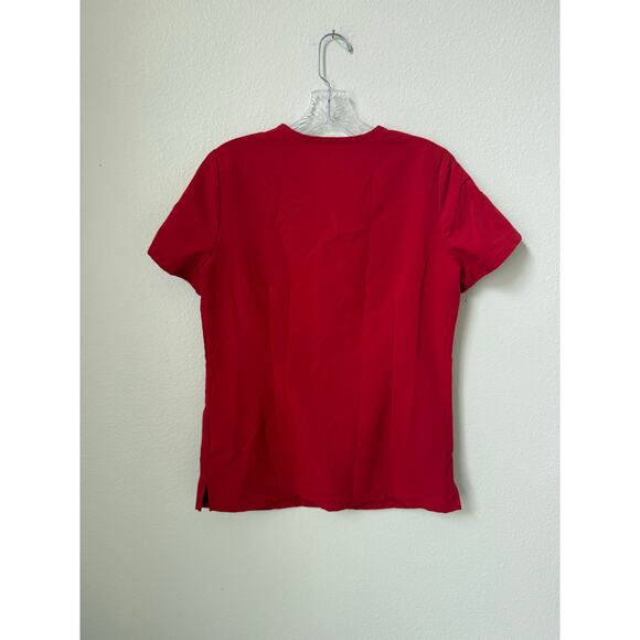 FIGS Casma Three Pocket Scrub Top Red Size XS - Picture 3 of 7
